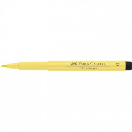 India ink Pitt Artist Pen B light yellow glaze